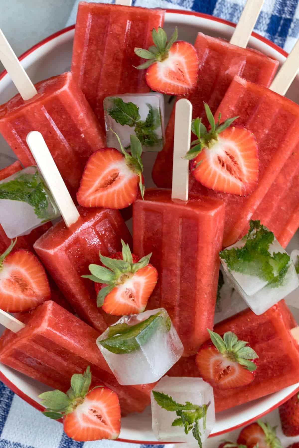 Strawberry Popsicles The Harvest Kitchen