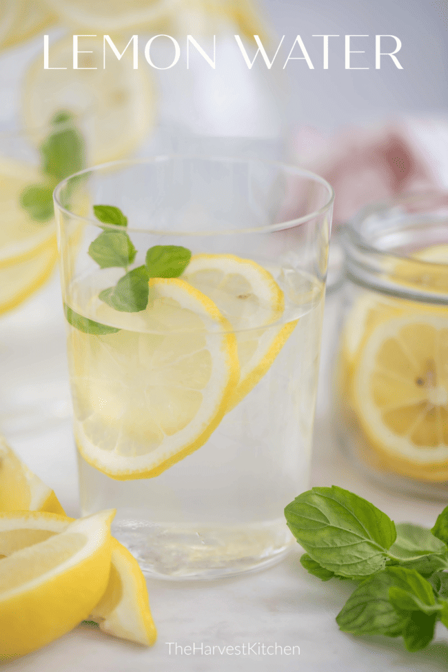 glass filled with sliced citrus fruit