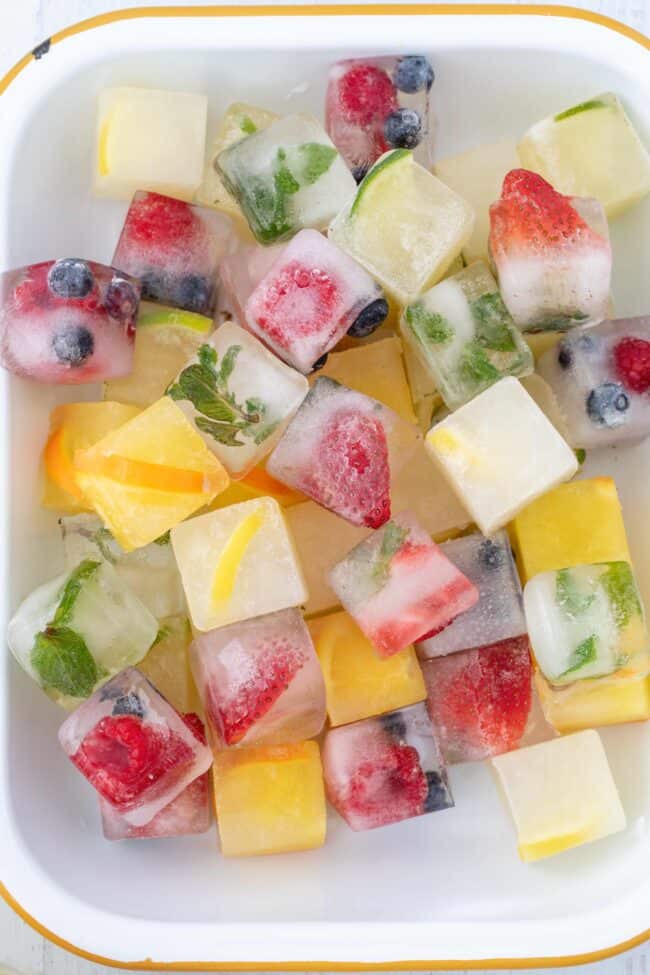 fruit ice cubes for best flavored water