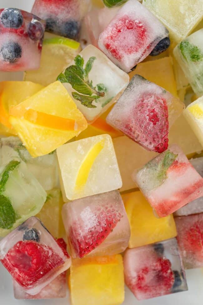 fruit ice cubes