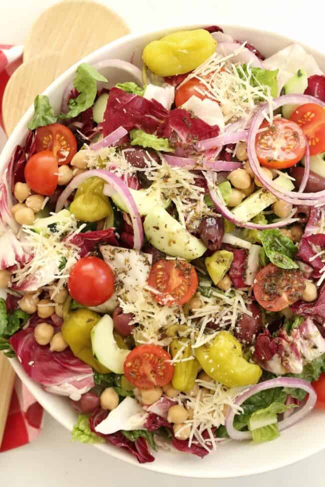 bowl of chopped Italian salad 