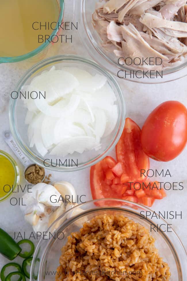 chicken and rice soup ingredients.