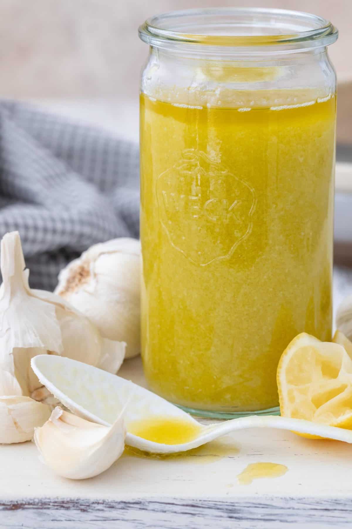 Lemon Garlic Oil The Harvest Kitchen
