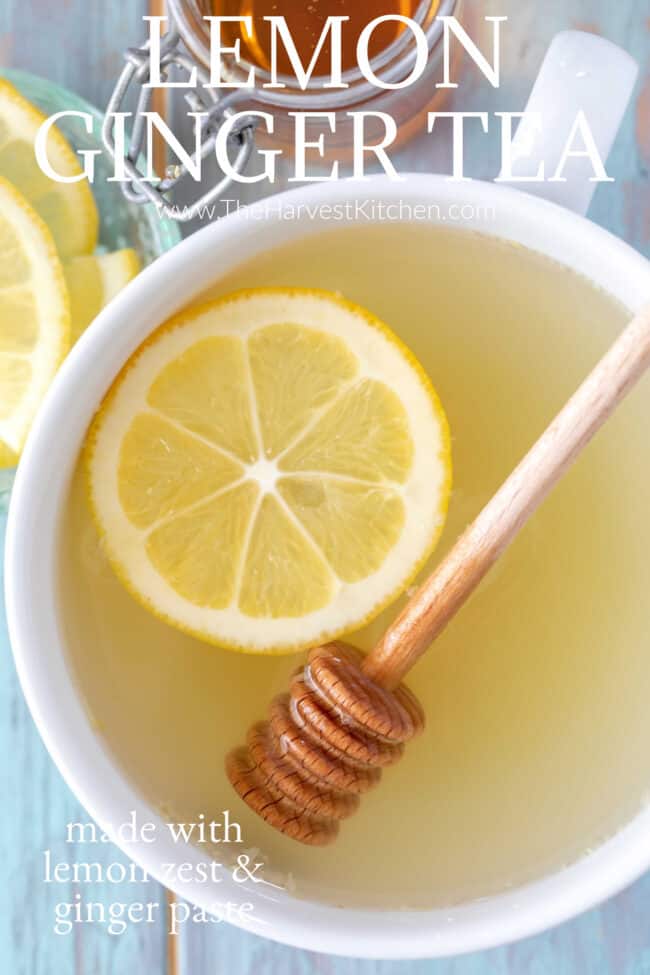 cup of lemon ginger tea