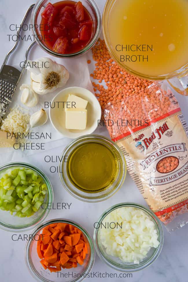 red lentil soup ingredients