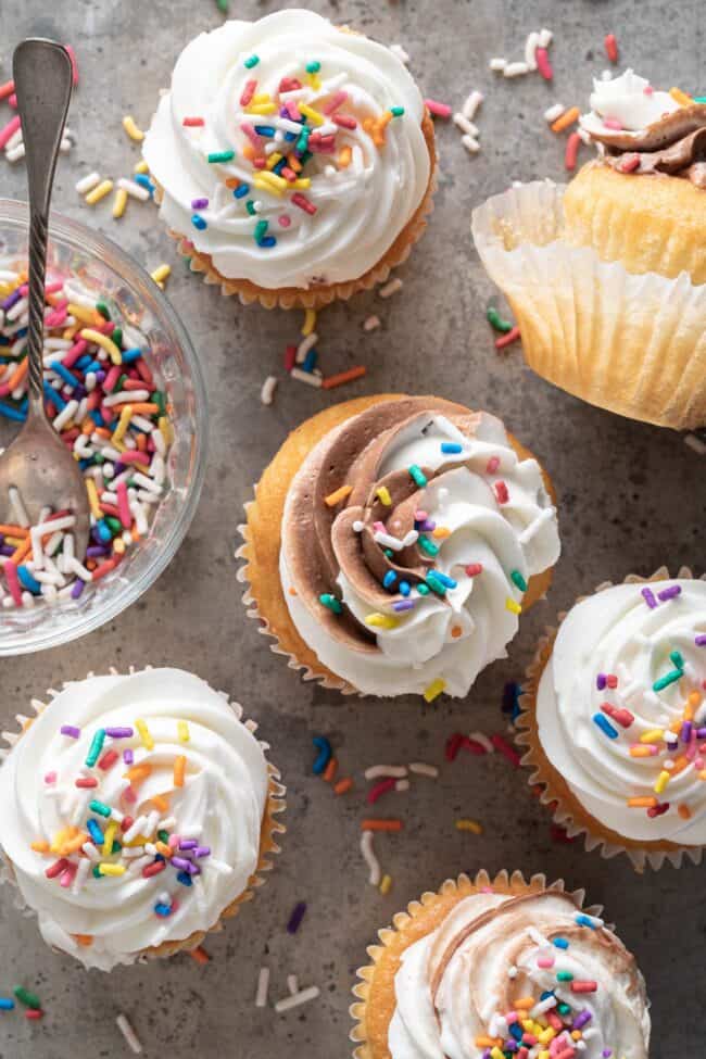 Cupcakes with white frosting and funfetti sprinkles for how many tablespoons in 3/4 cup.