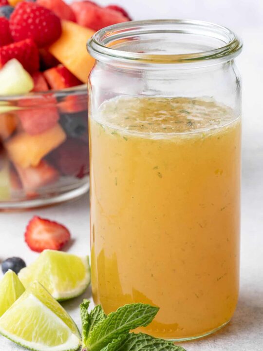 fruit salad with orange dressing Easy Fruit Salad