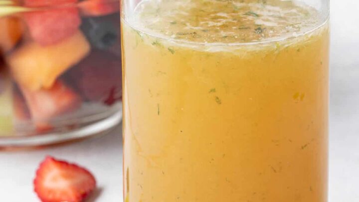 fruit salad dressing orange juice honey Fruit Salad with Honey-Orange Dressing