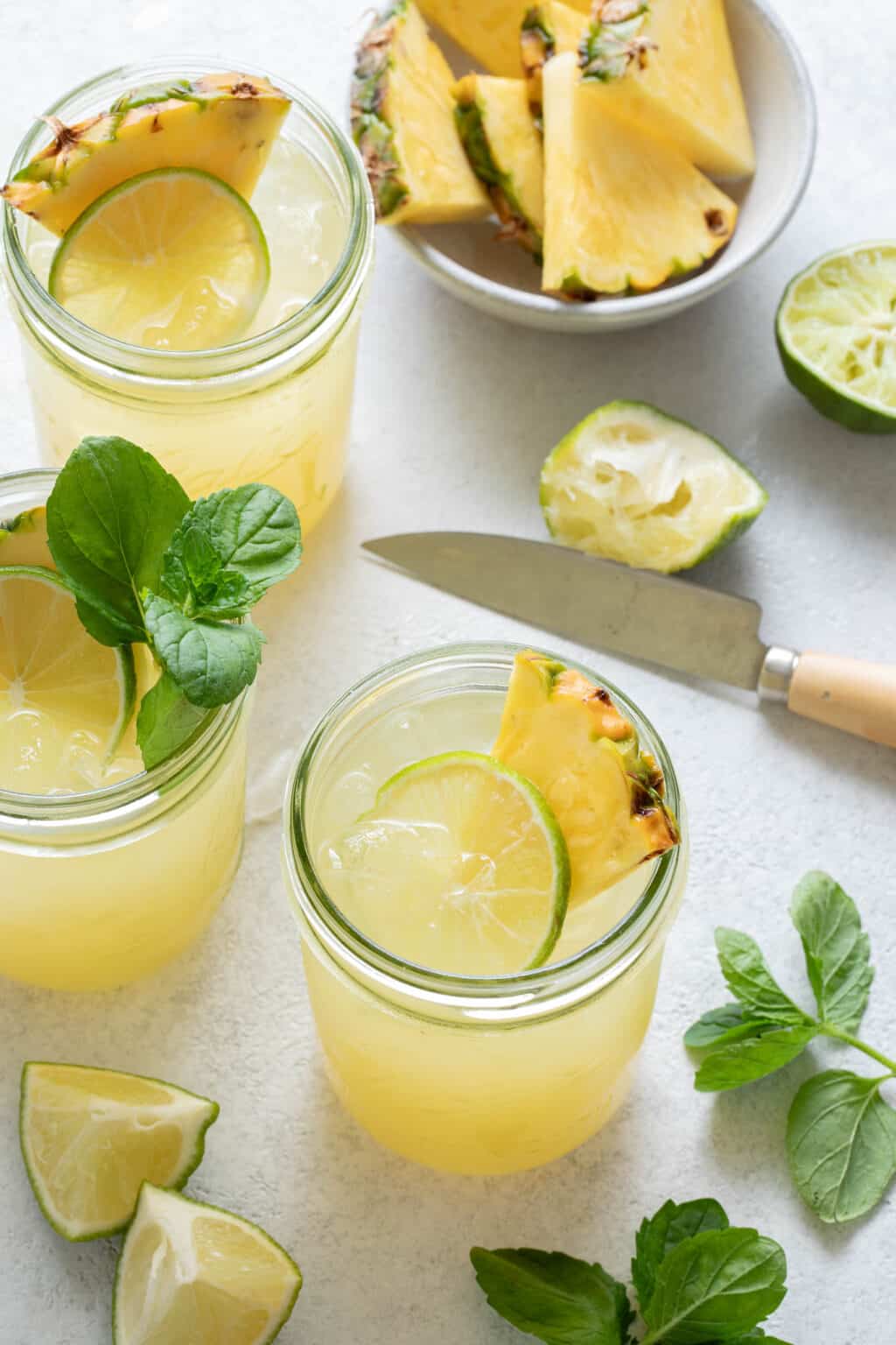 Iced Pineapple Mint Green Tea The Harvest Kitchen