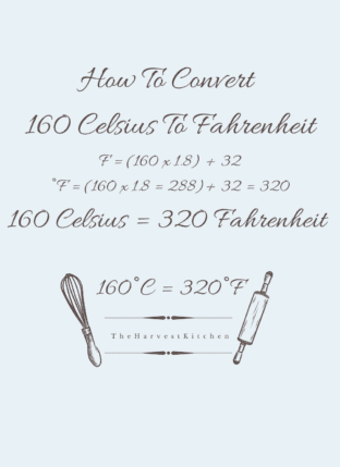 A formula for how to Convert 160 Celsius to Fahrenheit - 160 C to F.