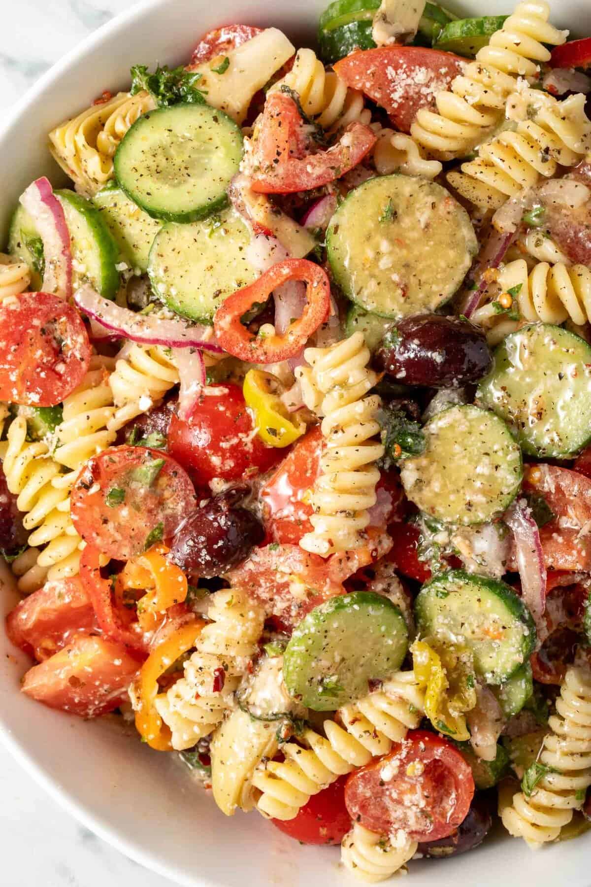 Italian Pasta Salad - The Harvest Kitchen