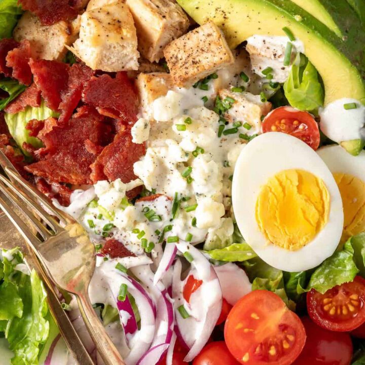 Cobb Salad in a bowl.