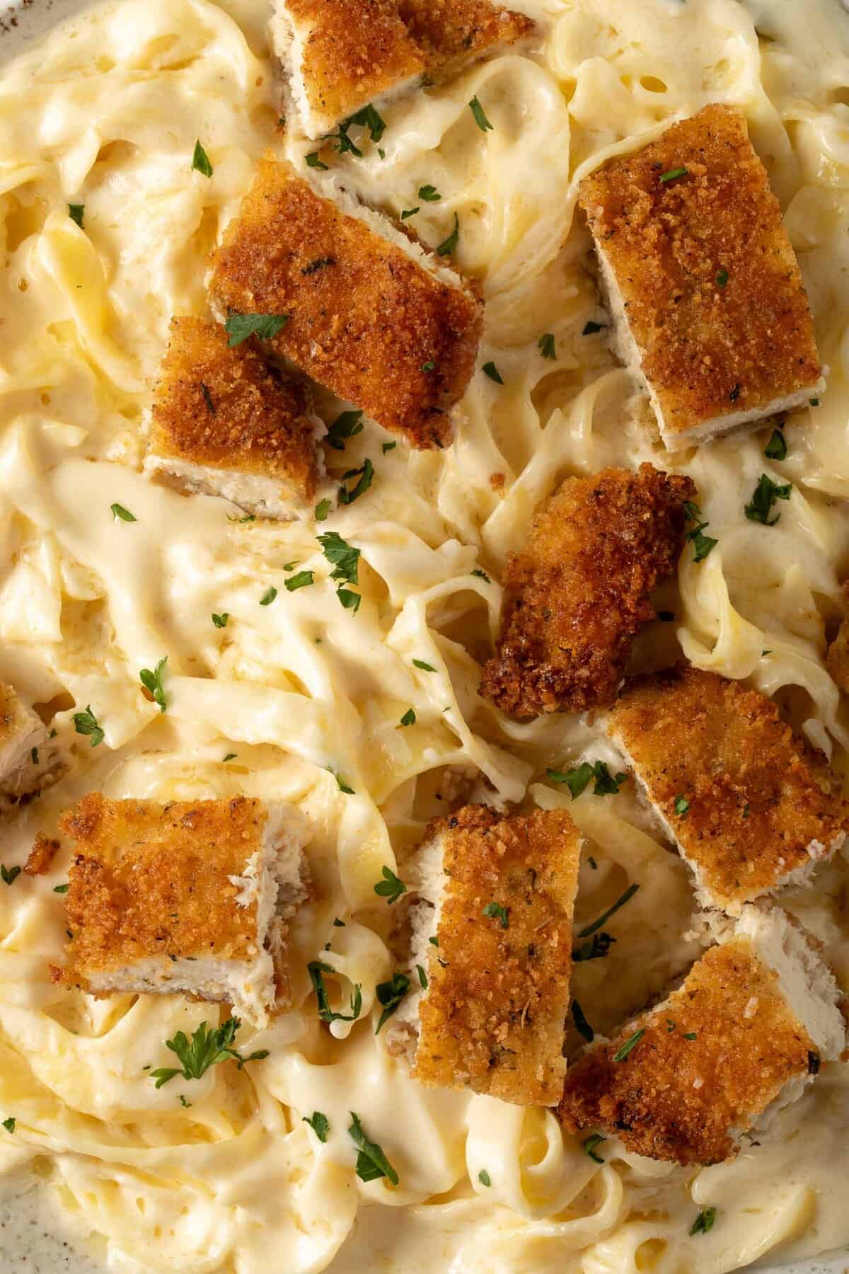 Chicken Fettuccine Alfredo - The Harvest Kitchen
