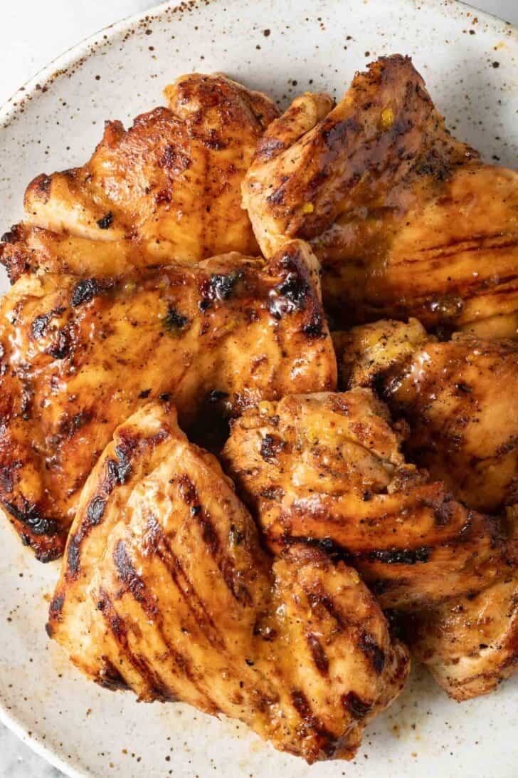 Citrus Marinated Grilled Chicken Citrus Marinated Grilled Chicken on a plate.