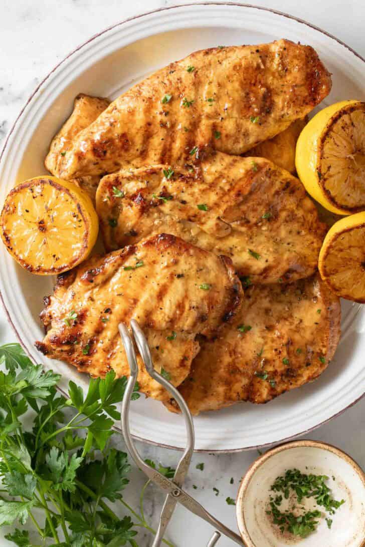 Lemon Grilled Chicken Lemon Grilled Chicken on a plate.