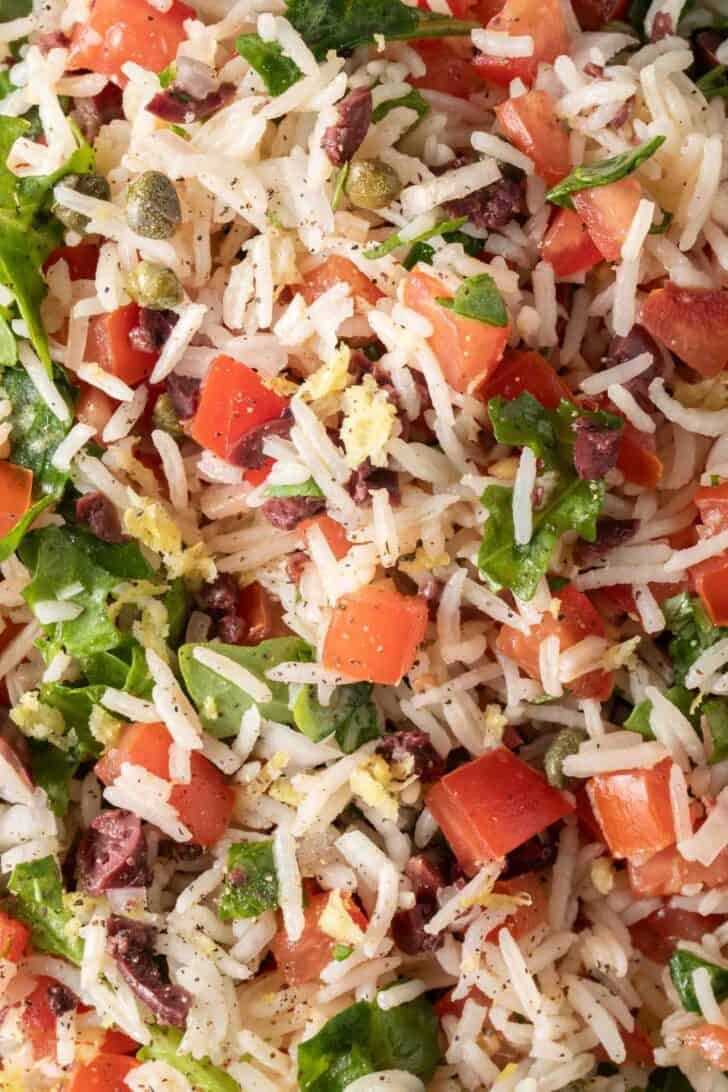 Italian Rice Dish Italian Rice Pilaf in a bowl.